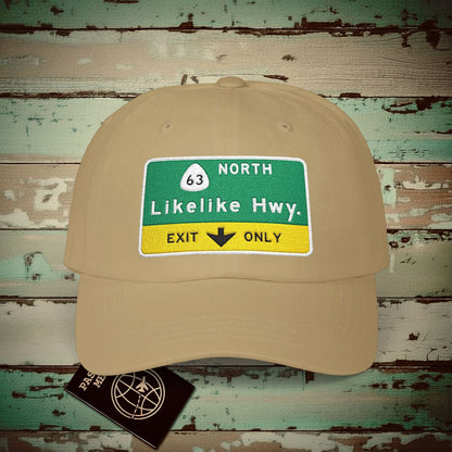 Signs of Wanderlust, Likelike Highway, Exit Only, Hawaii Hat Khaki / One size
