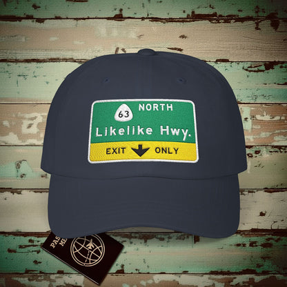 Signs of Wanderlust, Likelike Highway, Exit Only, Hawaii Hat Navy / One size