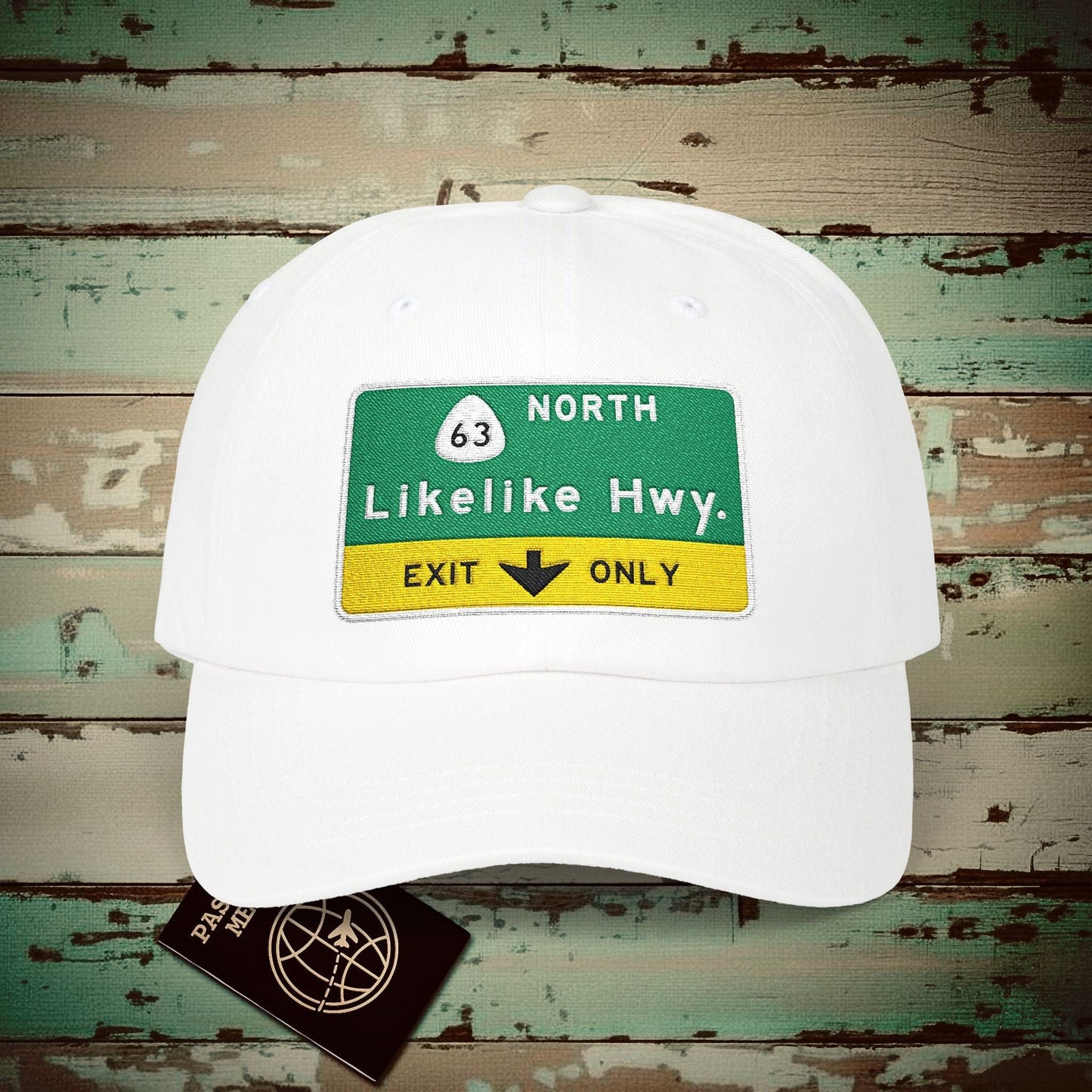 Signs of Wanderlust, Likelike Highway, Exit Only, Hawaii Hat White / One size