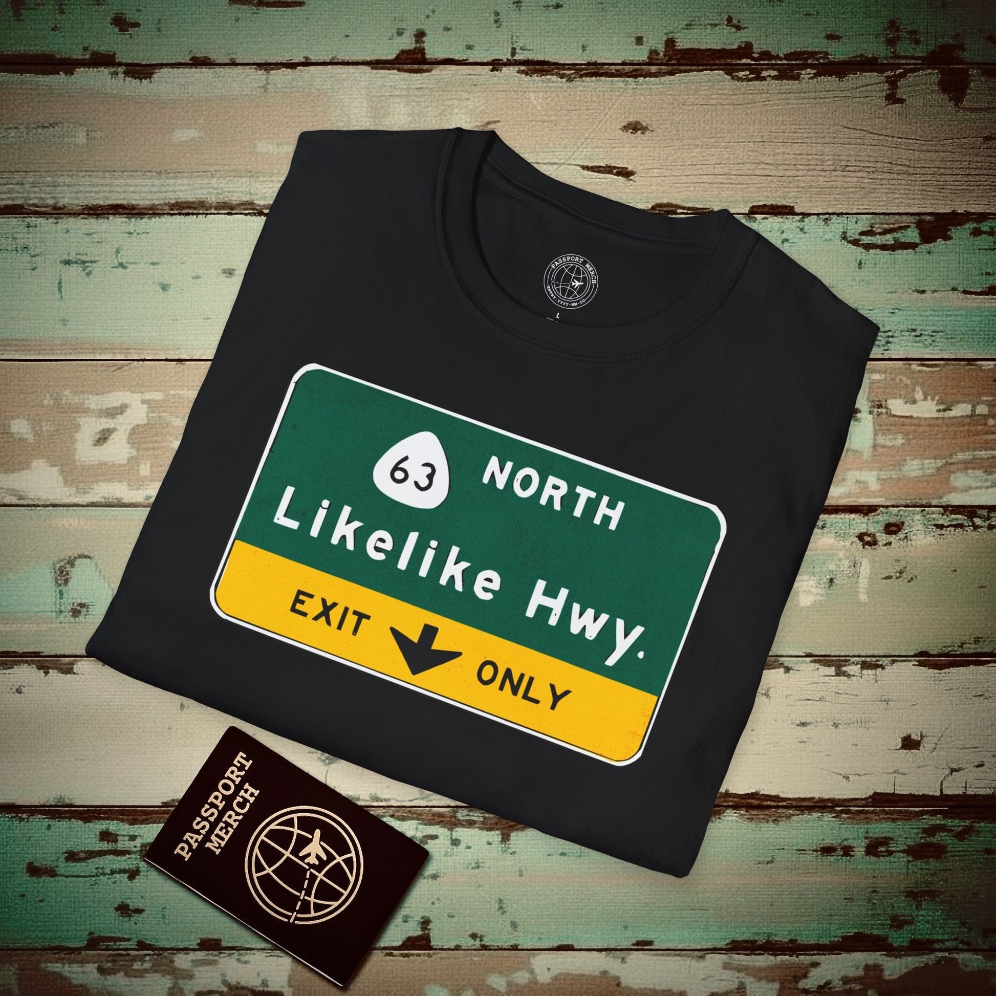 Signs of Wanderlust, Likelike Highway, Exit Only, Hawaii T-Shirt Black / S