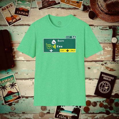 Signs of Wanderlust, Shaka 4 Ewa, Hawaii T-Shirt Heather Irish Green / S