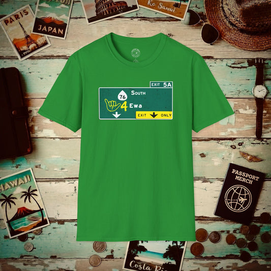 Signs of Wanderlust, Shaka 4 Ewa, Hawaii T-Shirt Irish Green / S
