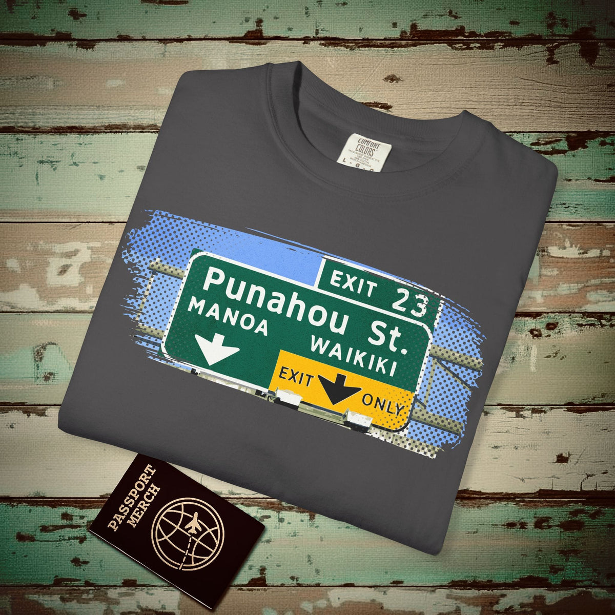 Signs of Wanderlust, Waikiki, Exit Only, Hawaii Heavy Tee