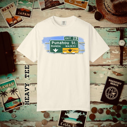 Signs of Wanderlust, Waikiki, Exit Only, Hawaii Heavy Tee Ivory / S