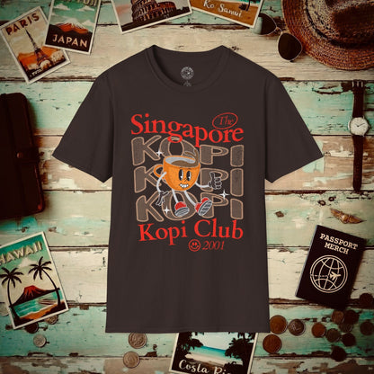 Singapore Kopi Club T-Shirt Dark Chocolate / S
