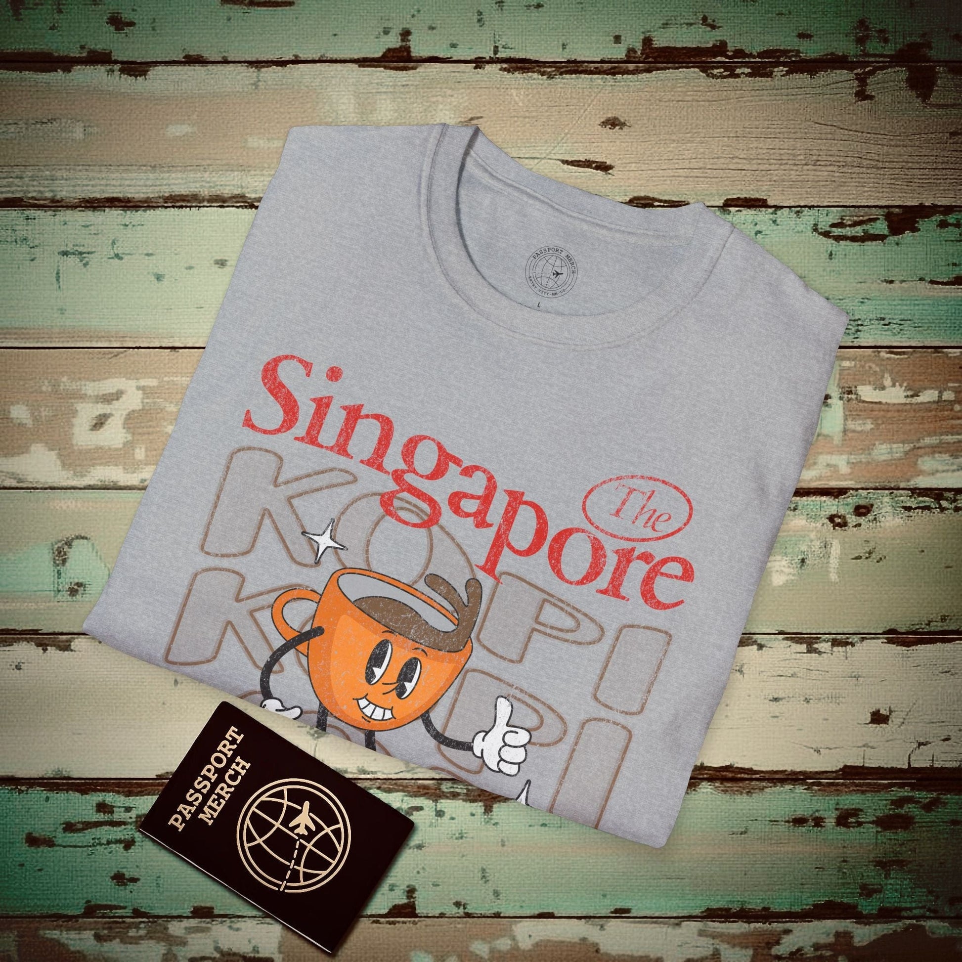 Singapore Kopi Club T-Shirt Sport Grey / S