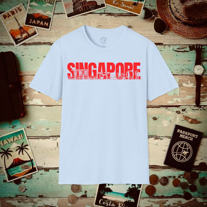 Singapore Monochrome Memories T-Shirt Light Blue / S