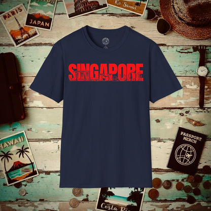 Singapore Monochrome Memories T-Shirt Navy / S