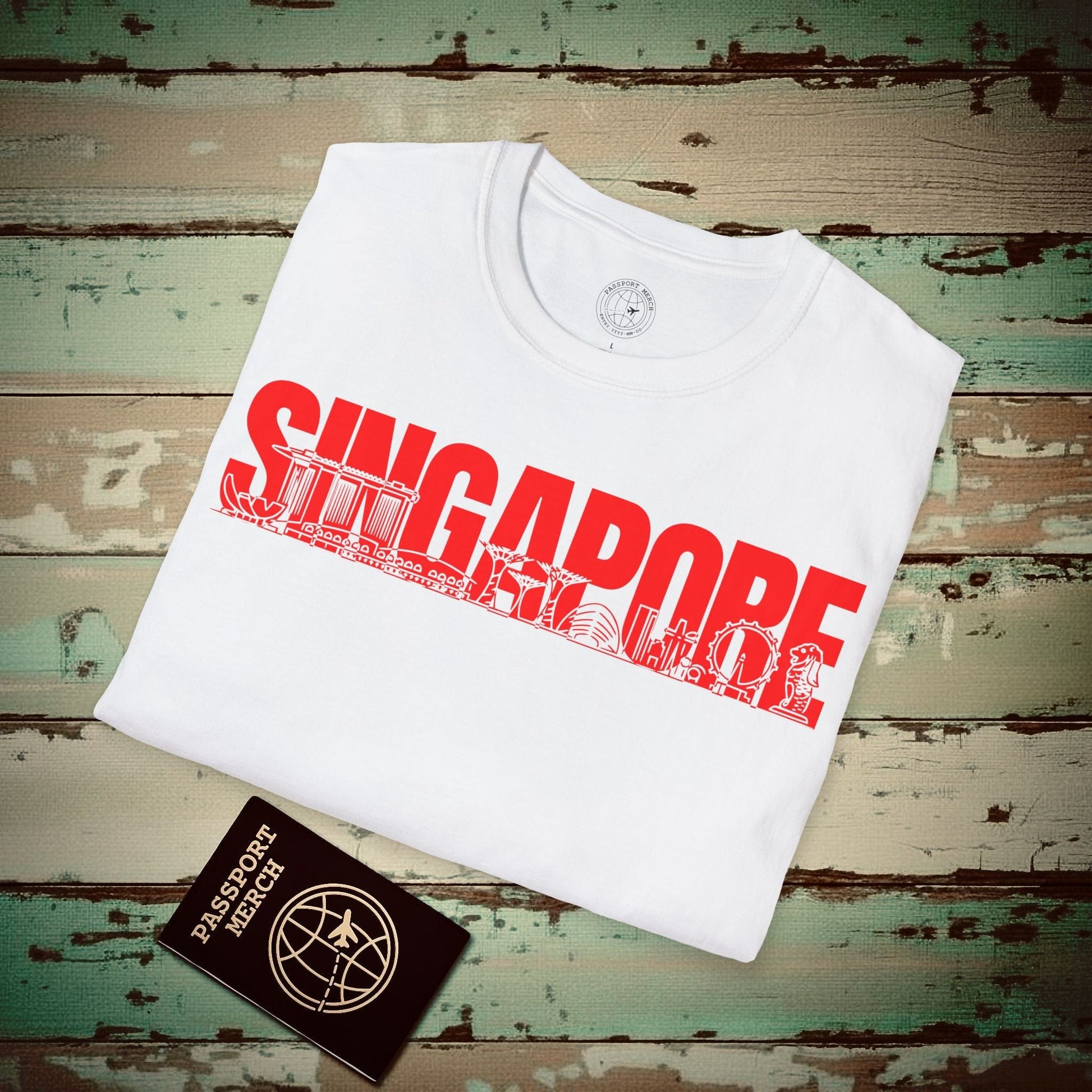 Singapore Monochrome Memories T-Shirt White / S