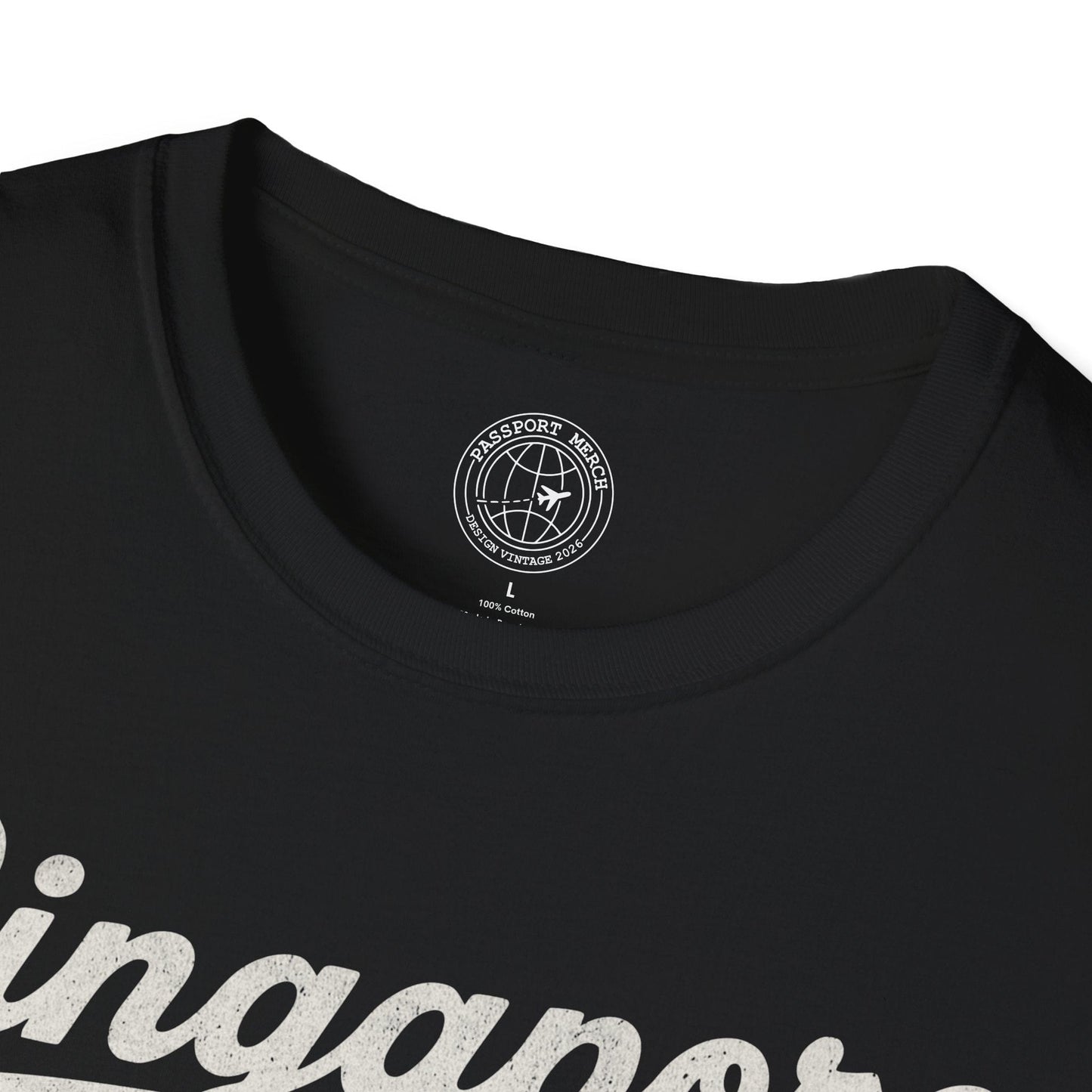 Singapore Vintage Monochrome T-Shirt