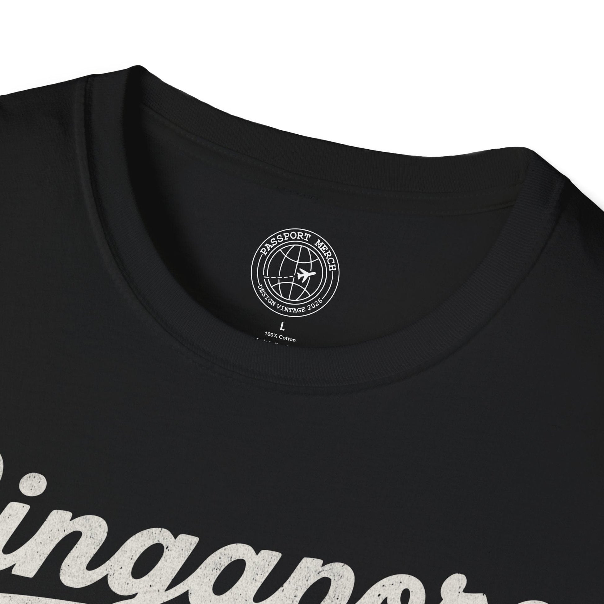 Singapore Vintage Monochrome T-Shirt