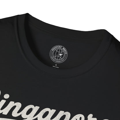 Singapore Vintage Monochrome T-Shirt