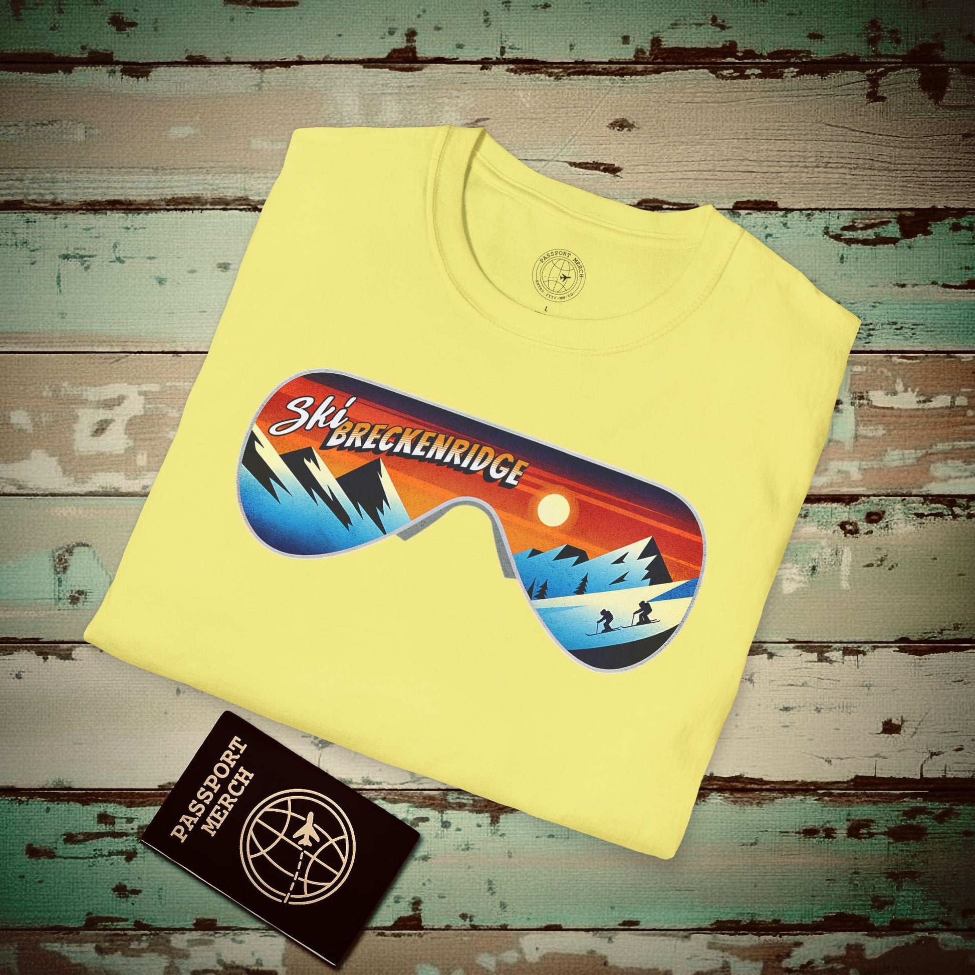 Ski Breckenridge Colorado T-Shirt Cornsilk / S