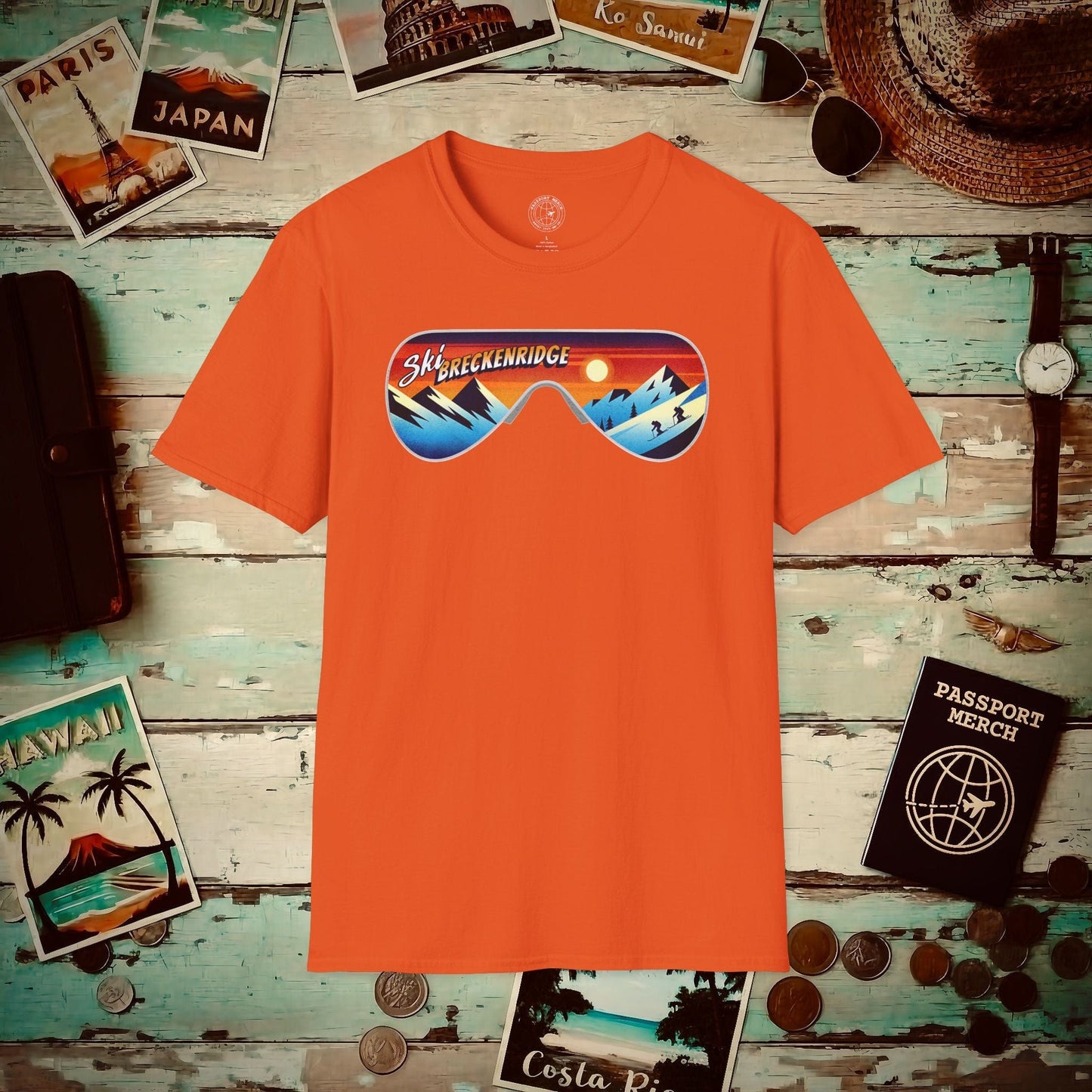 Ski Breckenridge Colorado T-Shirt Orange / S
