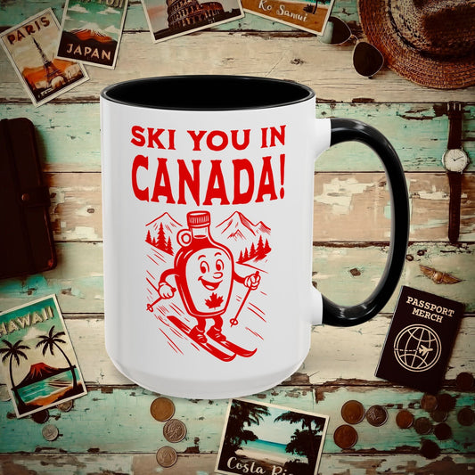 Ski You In Canada! 15oz Mug Black / 15oz