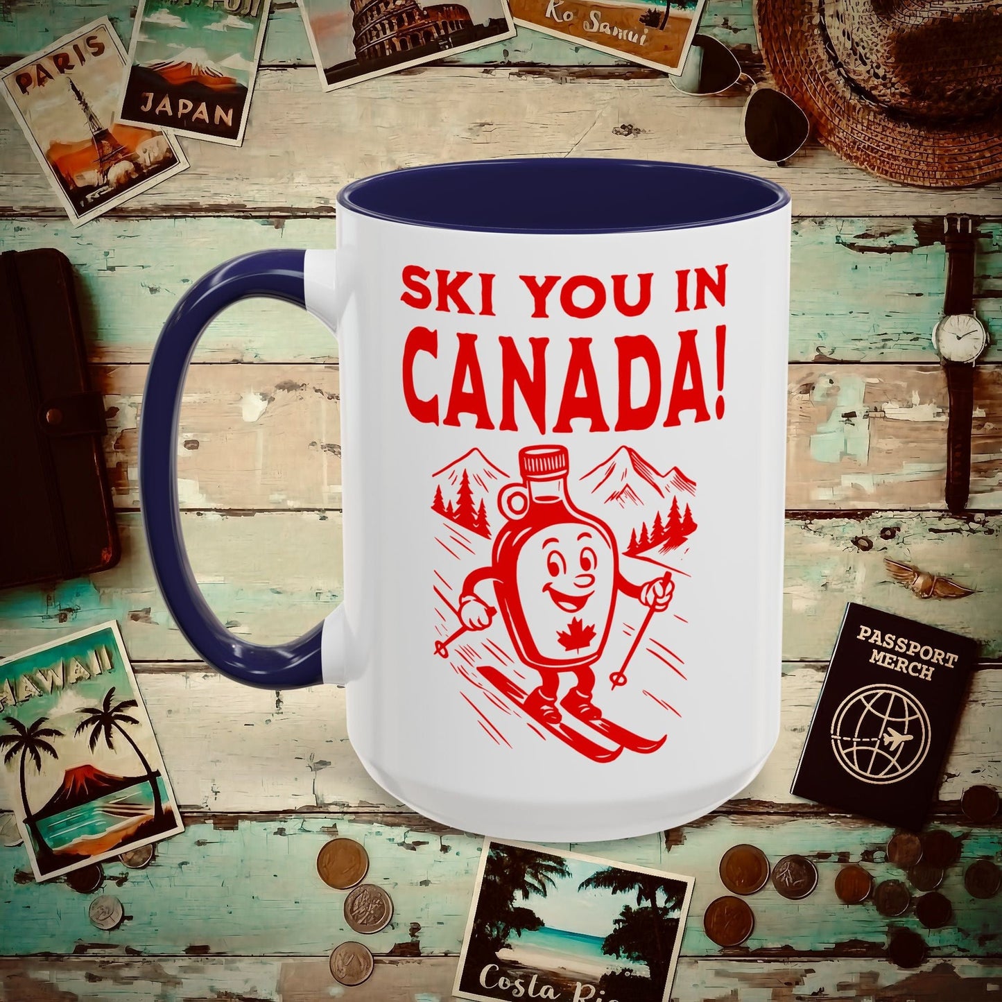 Ski You In Canada! 15oz Mug Navy / 15oz