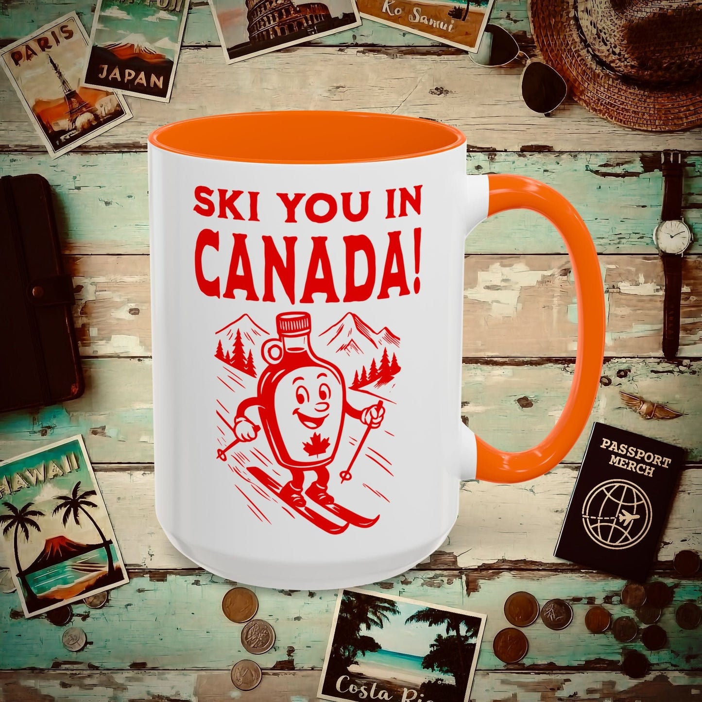 Ski You In Canada! 15oz Mug Orange / 15oz