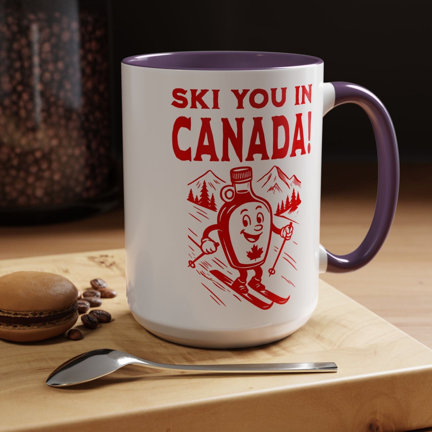 Ski You In Canada! 15oz Mug Purple / 15oz