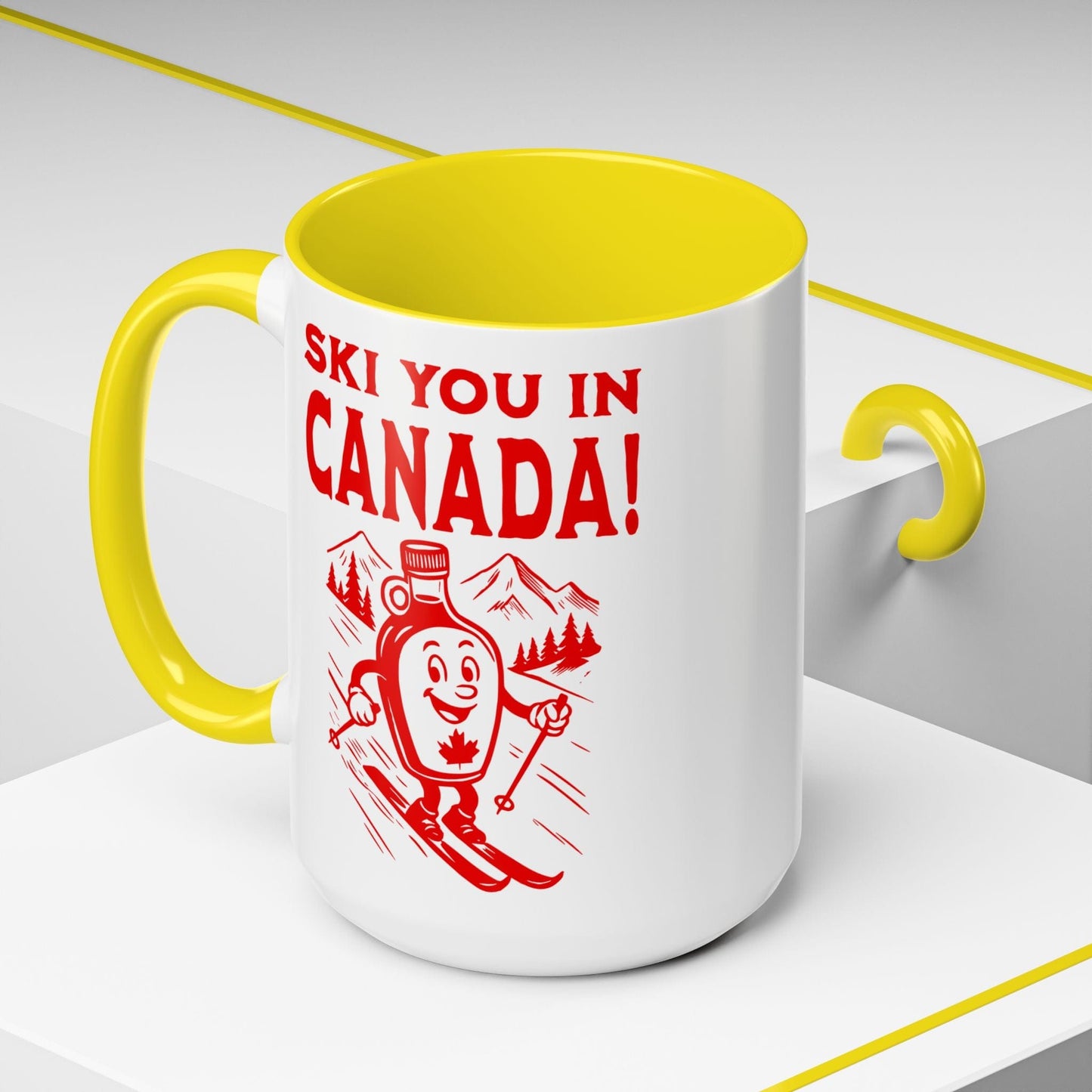 Ski You In Canada! 15oz Mug Yellow / 15oz