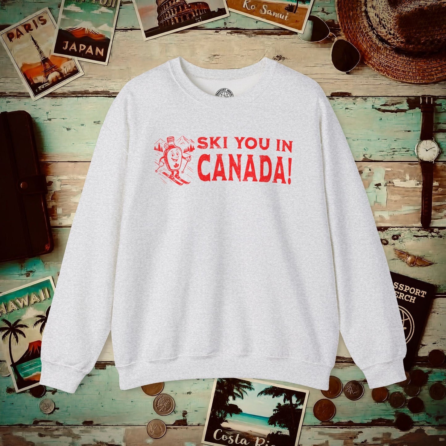 Ski You In Canada! Crewneck Ash / S