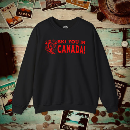 Ski You In Canada! Crewneck Black / S
