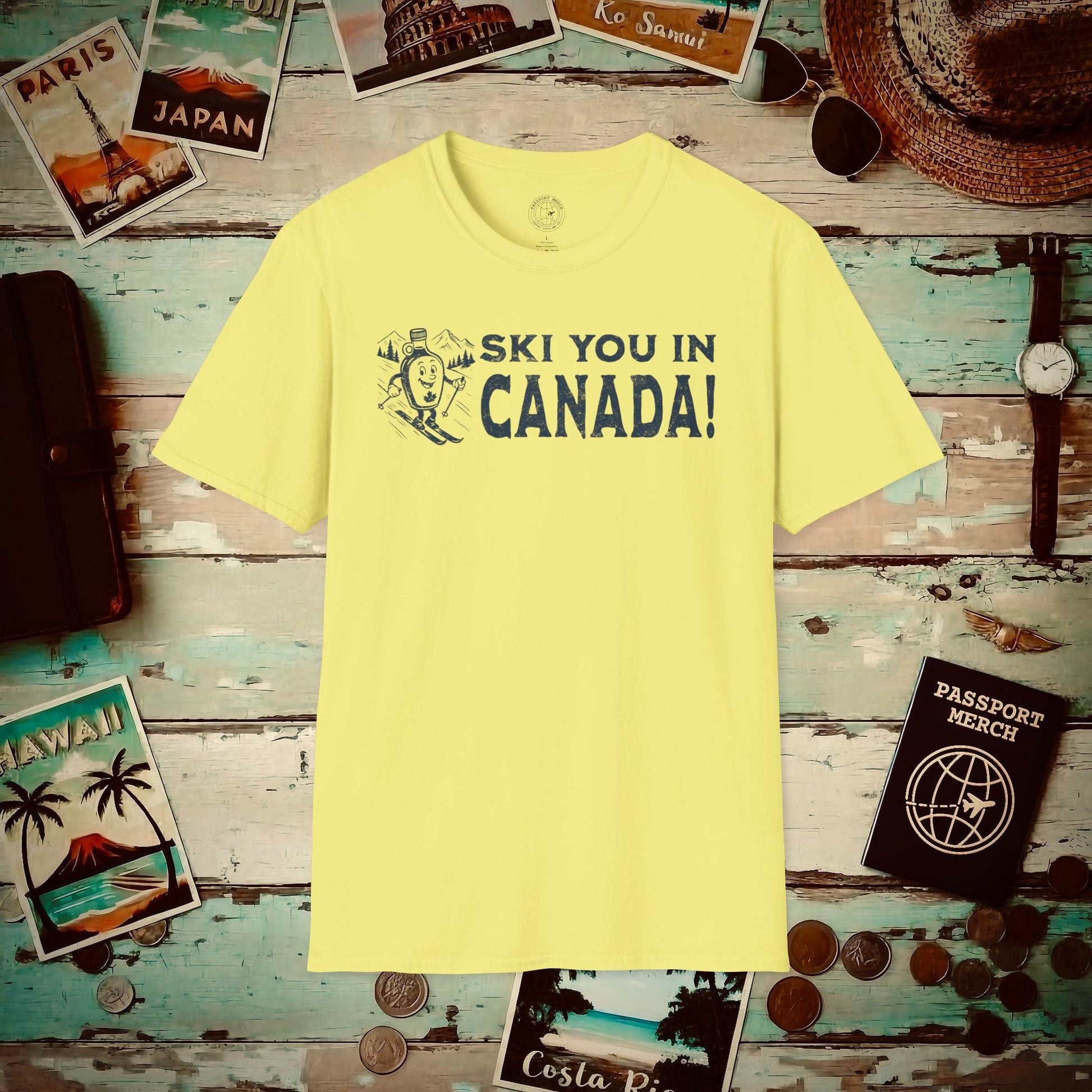 Ski You In Canada! T-Shirt Cornsilk / S