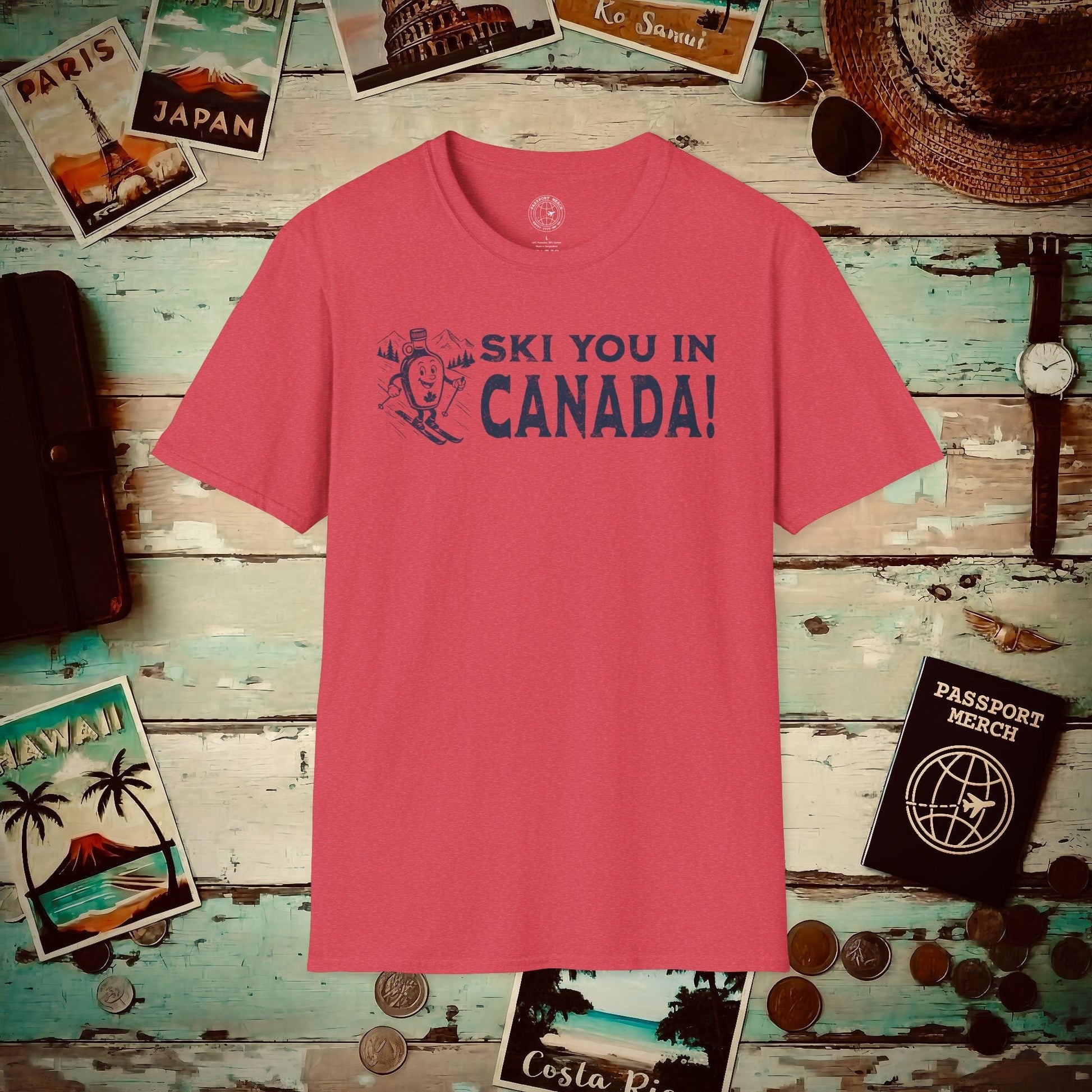Ski You In Canada! T-Shirt Heather Red / S