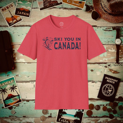 Ski You In Canada! T-Shirt Heather Red / S
