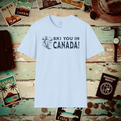 Ski You In Canada! T-Shirt Light Blue / S