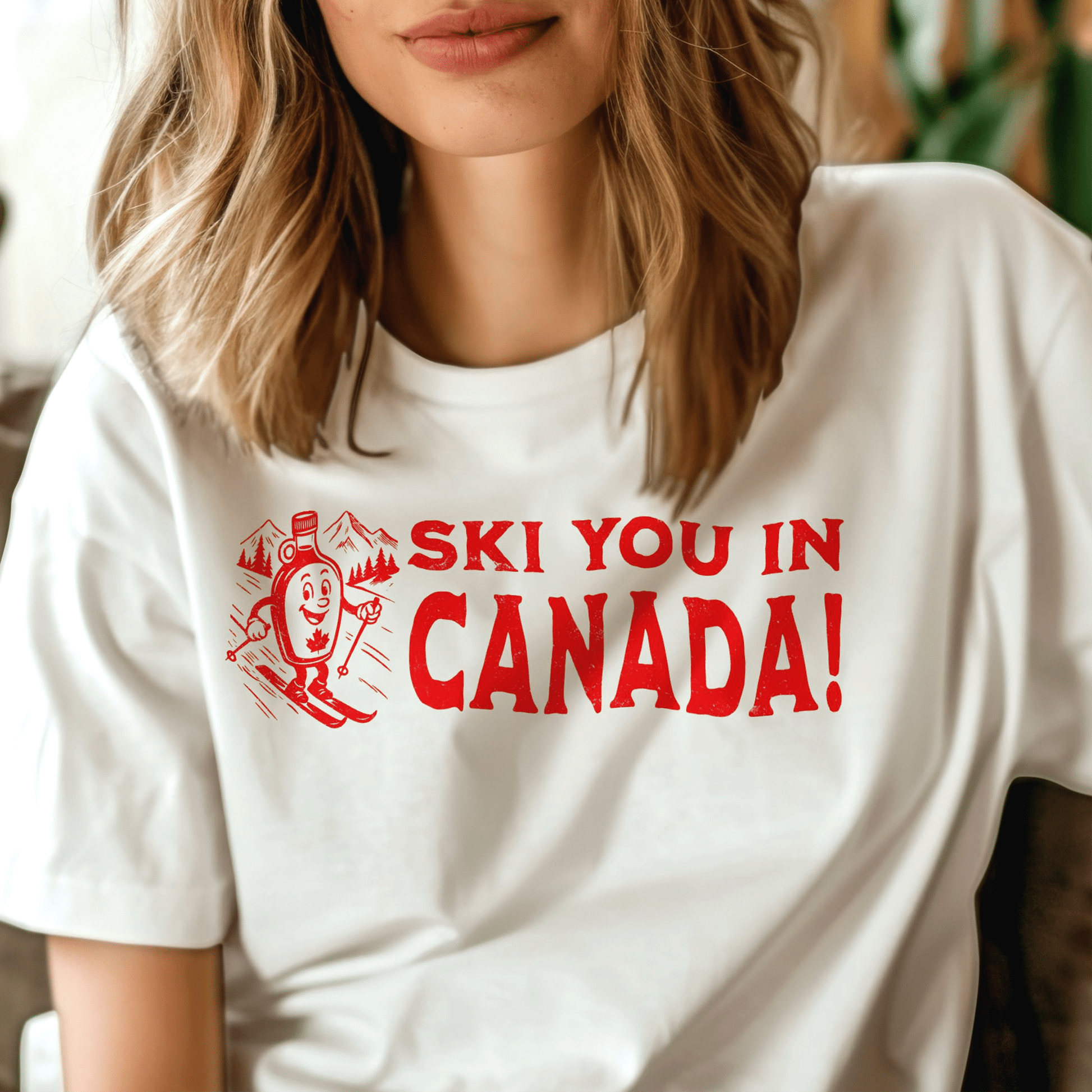 Ski You In Canada! T-Shirt White / S