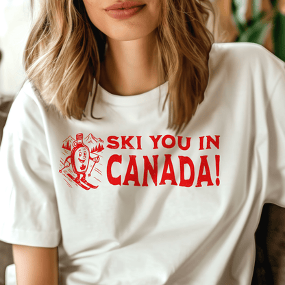 Ski You In Canada! T-Shirt White / S