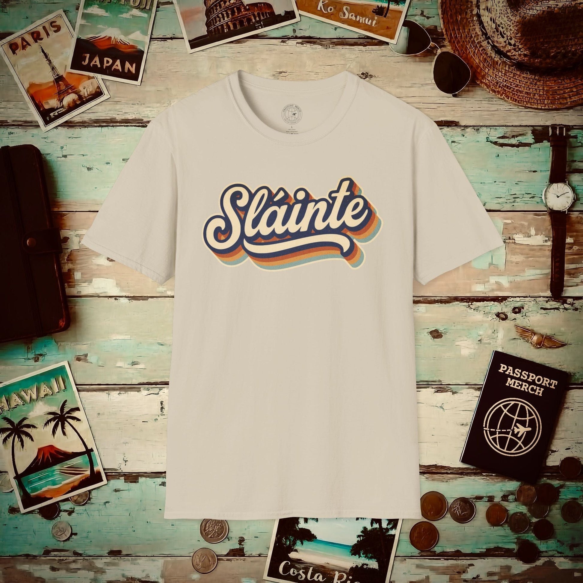 Sláinte (Classic 70s), Ireland T-Shirt Sand / S
