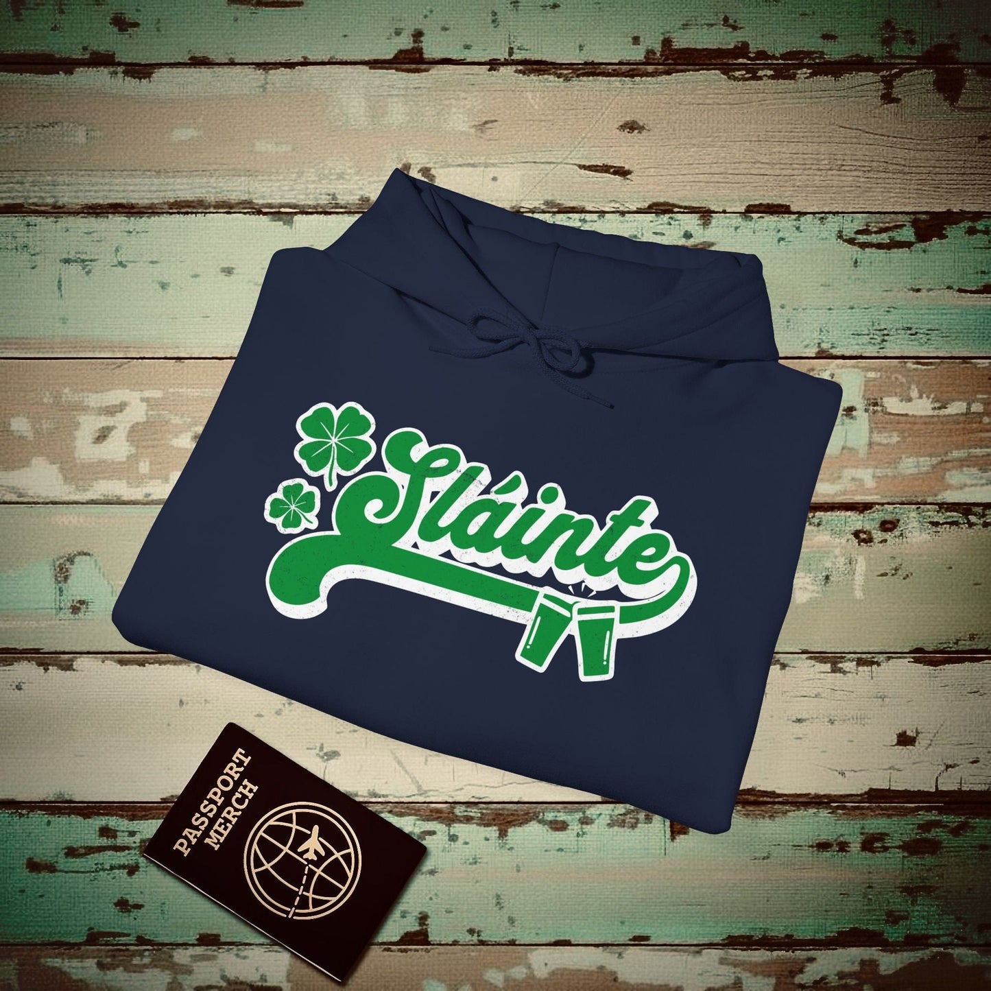 Sláinte, Ireland Hoodie Navy / S