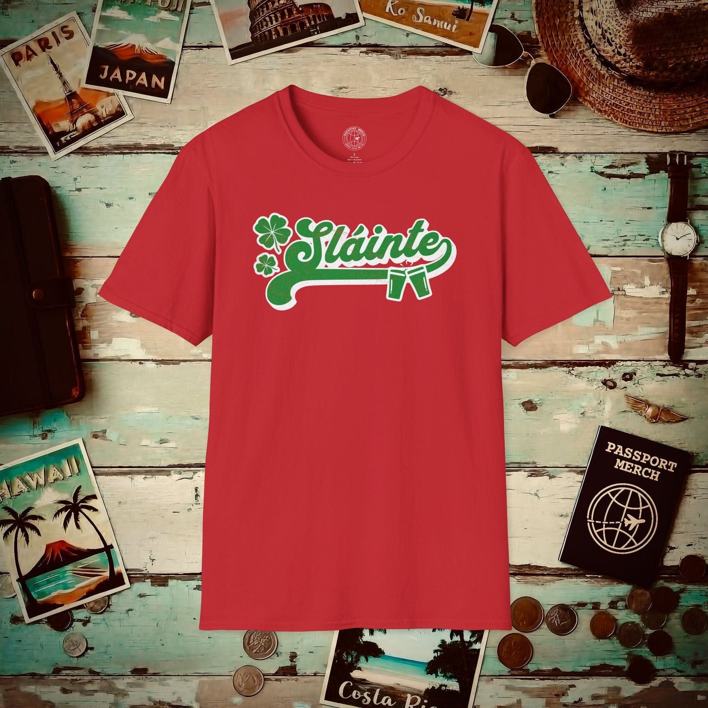 Sláinte, Ireland T-Shirt Red / S