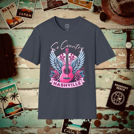 So Country, Nashville Tennessee T-Shirt Heather Navy / S