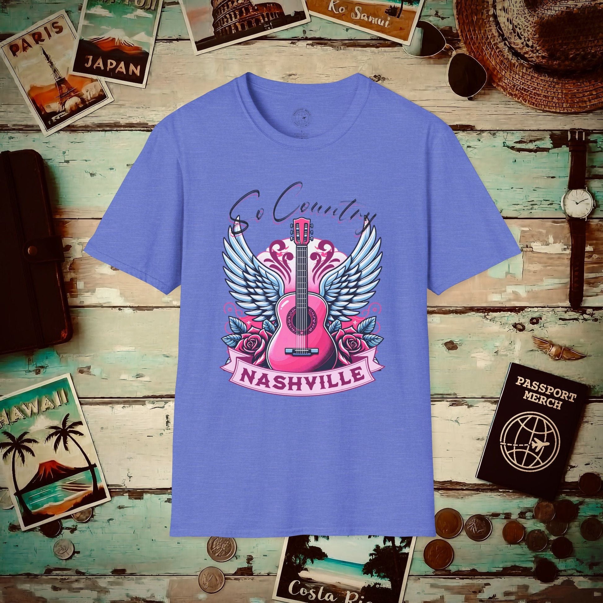 So Country, Nashville Tennessee T-Shirt Heather Royal / S