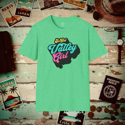SoCal Valley Girl, California T-Shirt Heather Irish Green / S