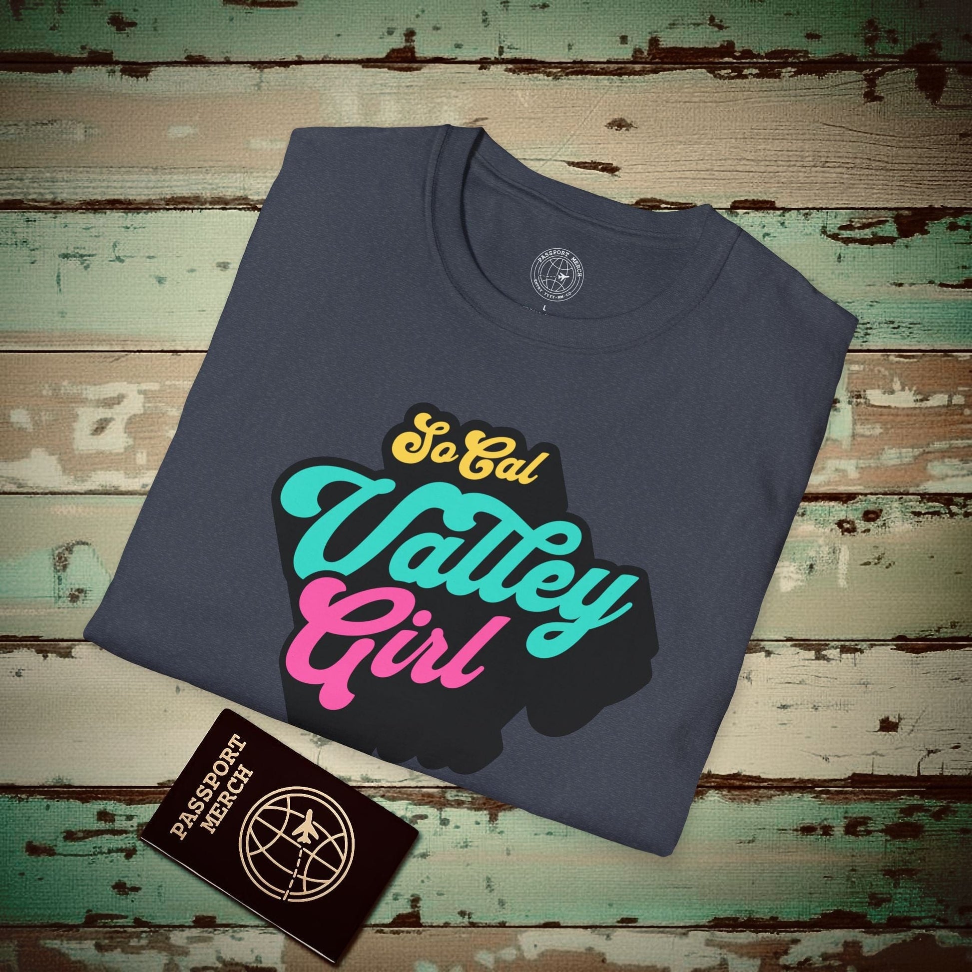 SoCal Valley Girl, California T-Shirt Heather Navy / S