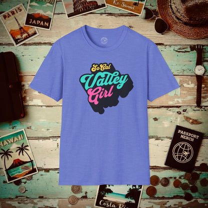 SoCal Valley Girl, California T-Shirt Heather Royal / S