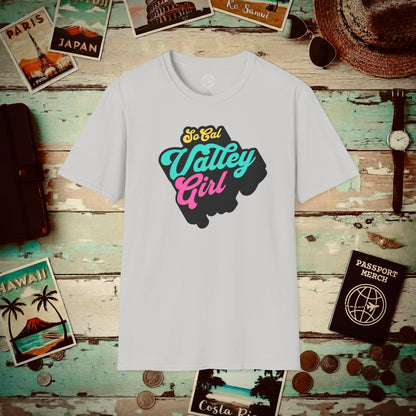 SoCal Valley Girl, California T-Shirt Ice Grey / S