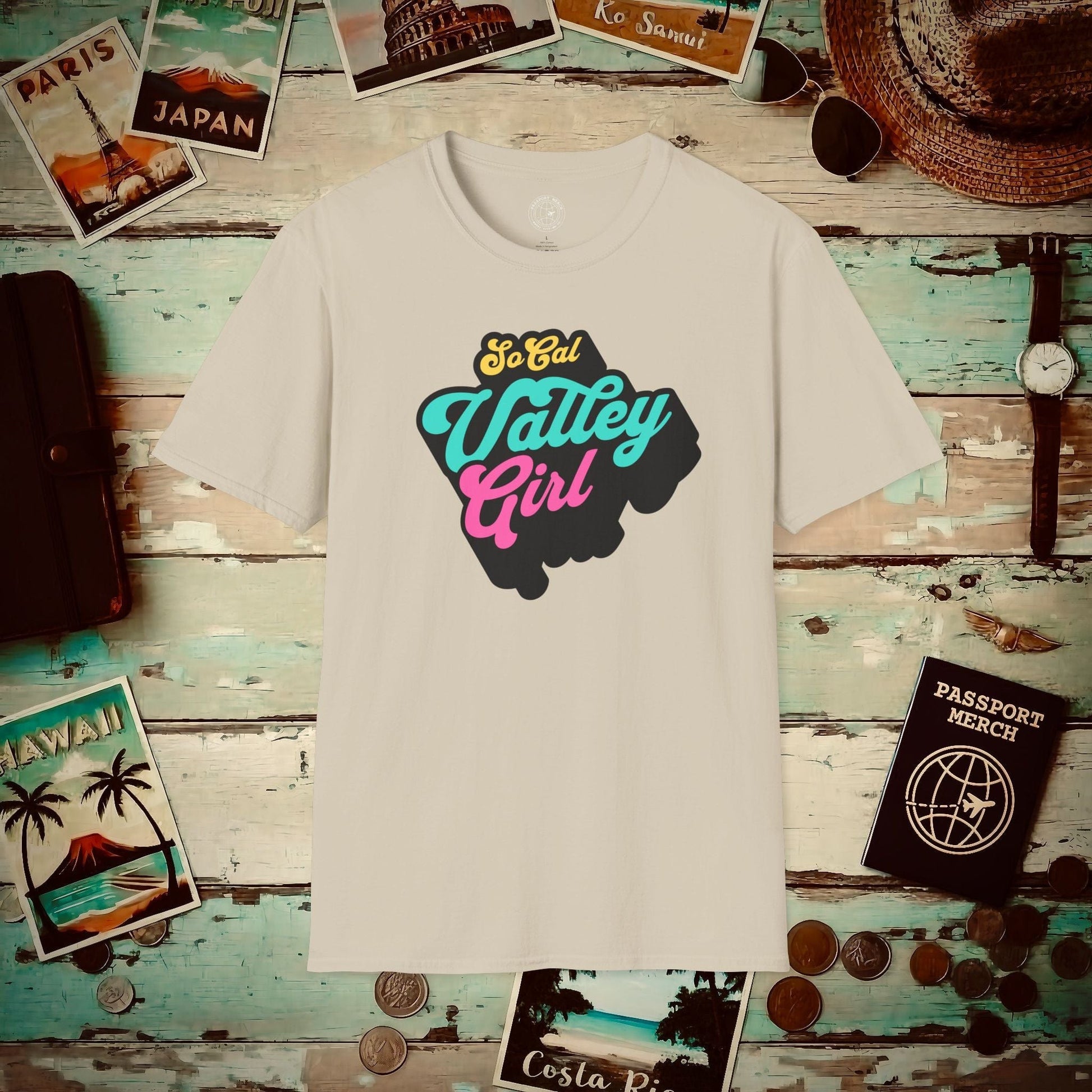 SoCal Valley Girl, California T-Shirt Sand / S
