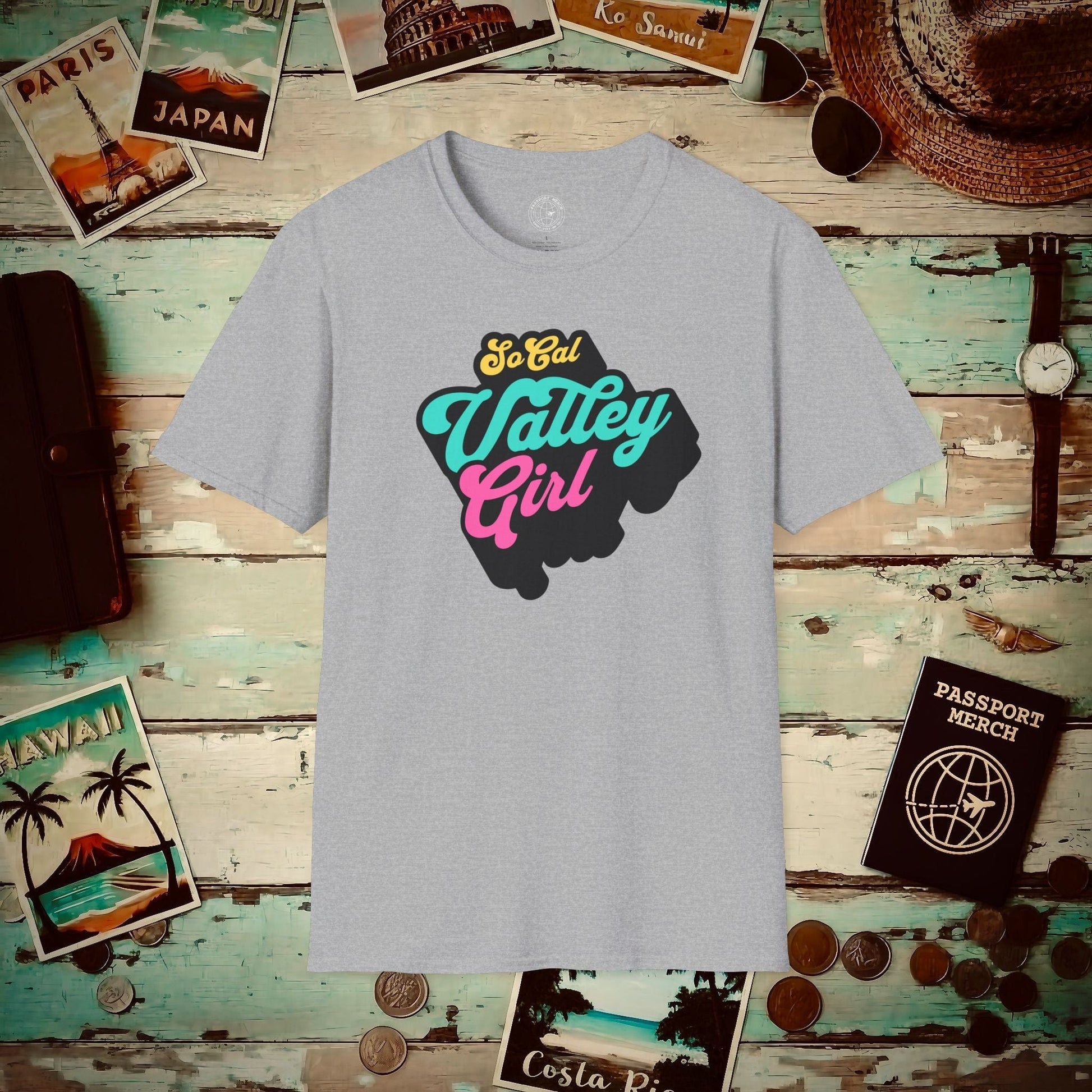 SoCal Valley Girl, California T-Shirt Sport Grey / S