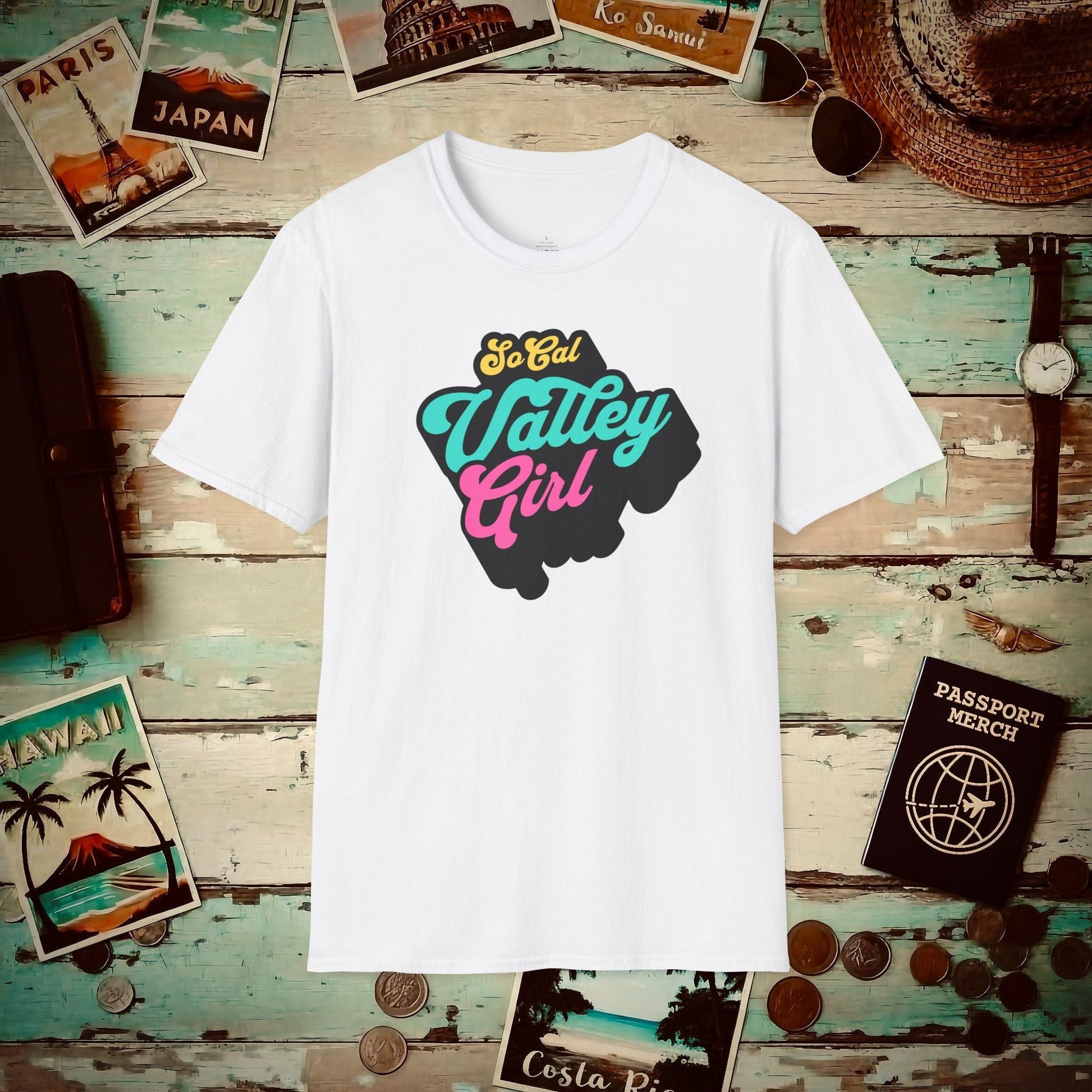 SoCal Valley Girl, California T-Shirt White / S