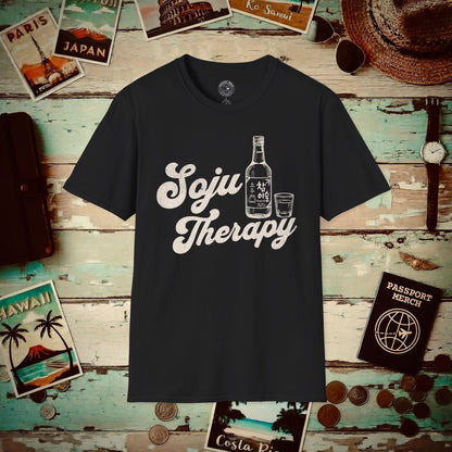 Soju Therapy, Korea T-Shirt Black / S