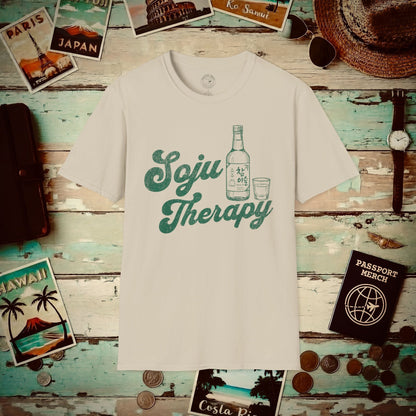 Soju Therapy, Korea T-Shirt Sand / S