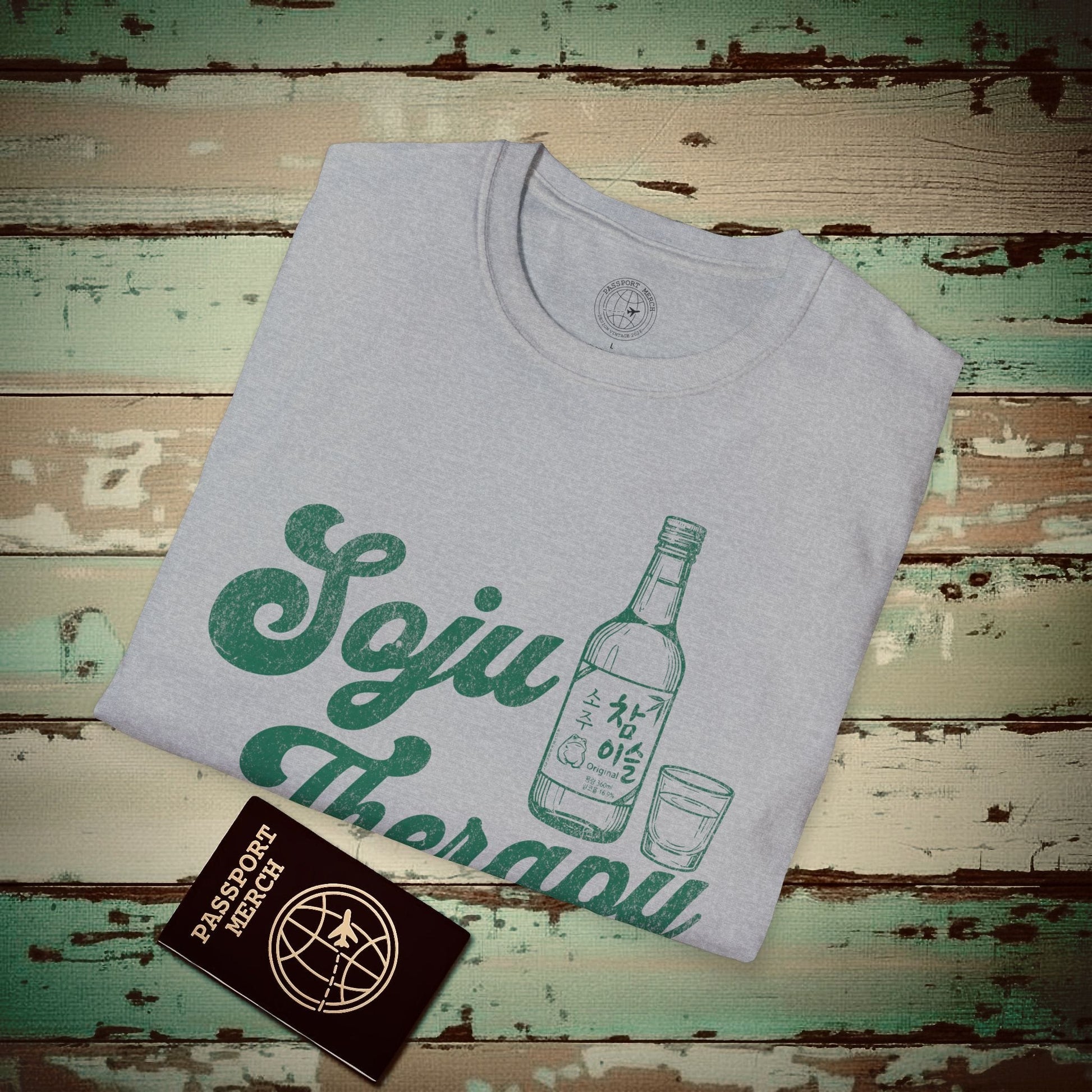 Soju Therapy, Korea T-Shirt Sport Grey / S