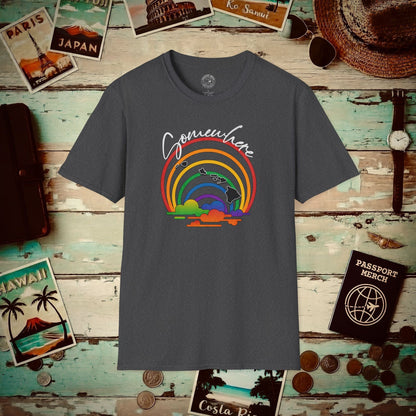 Somewhere Over the Rainbow Hawaii T-Shirt Dark Heather / S