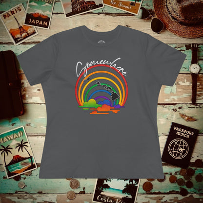 Somewhere Over the Rainbow Hawaii, Womens Fit T-Shirt Asphalt / S