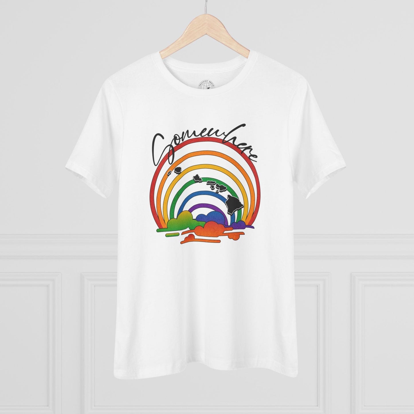 Somewhere Over the Rainbow Hawaii, Womens Fit T-Shirt White / S