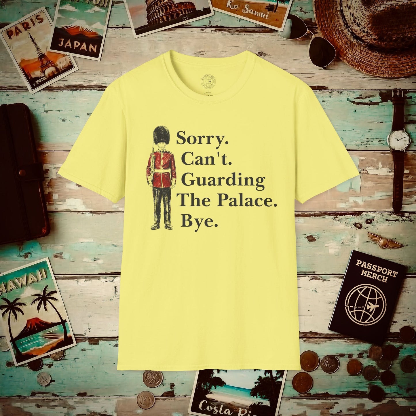 Sorry. Can't. Guarding the Palace. England T-Shirt Cornsilk / S